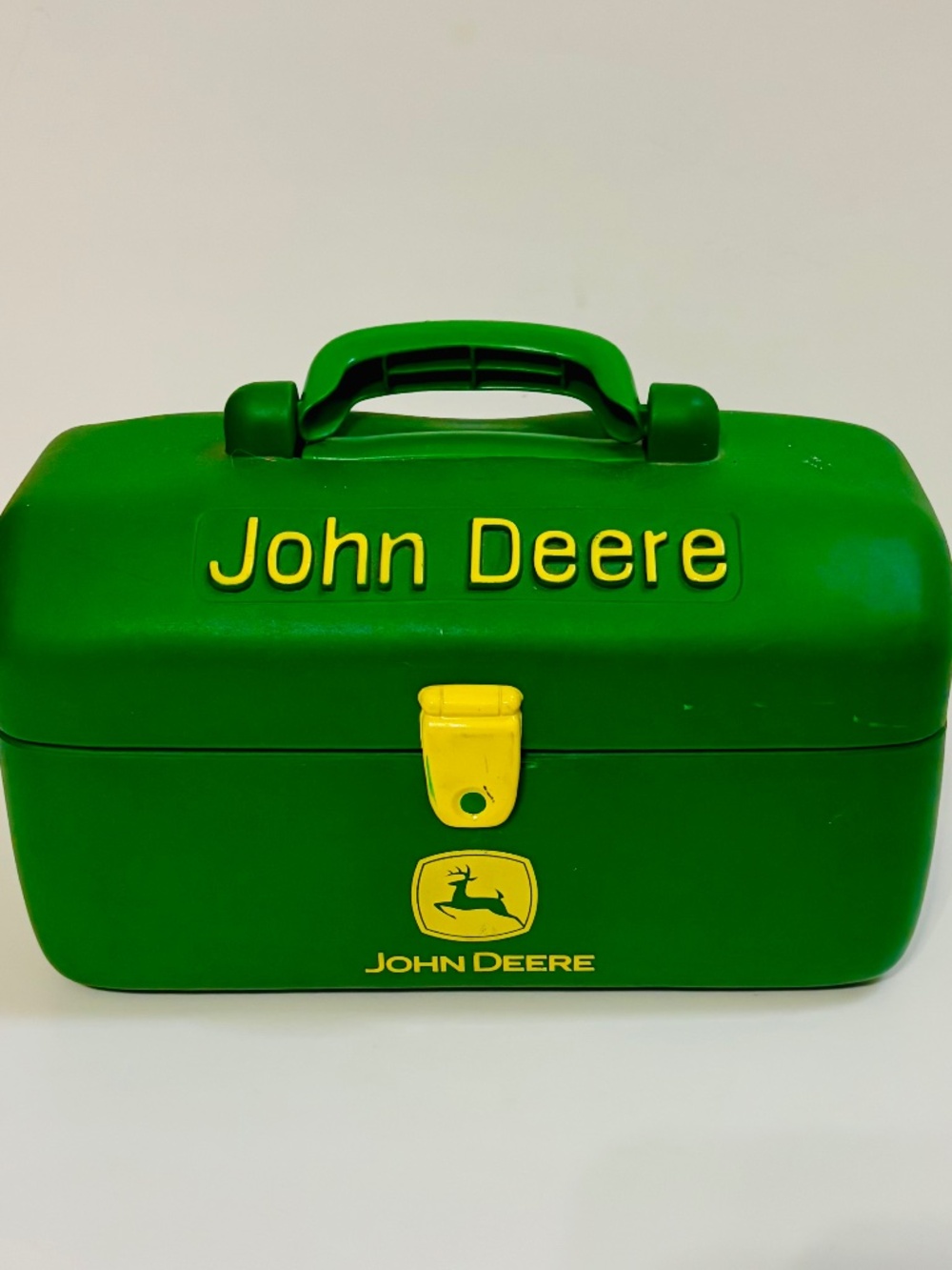 Vintage John Deere ERTL Children’s Plastic Tool Box with John Deere Toy Socket
